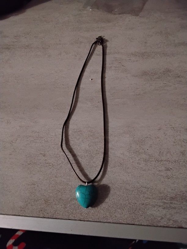 Heart Shaped Turquoise Necklace
