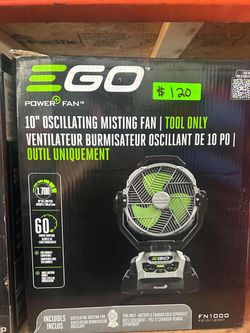 Ego 10in Oscillating Misting Fan