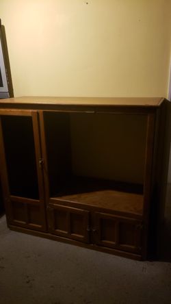 Tv shelf under cabinet and side