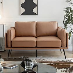 Love seat Couches, Mid Century Modern Sofas Couches for Living Room, Small Loveseats for Sm