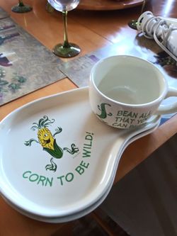 Soup cup and plates