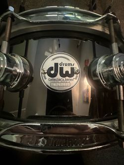 DW nickel plated Brass snare drum