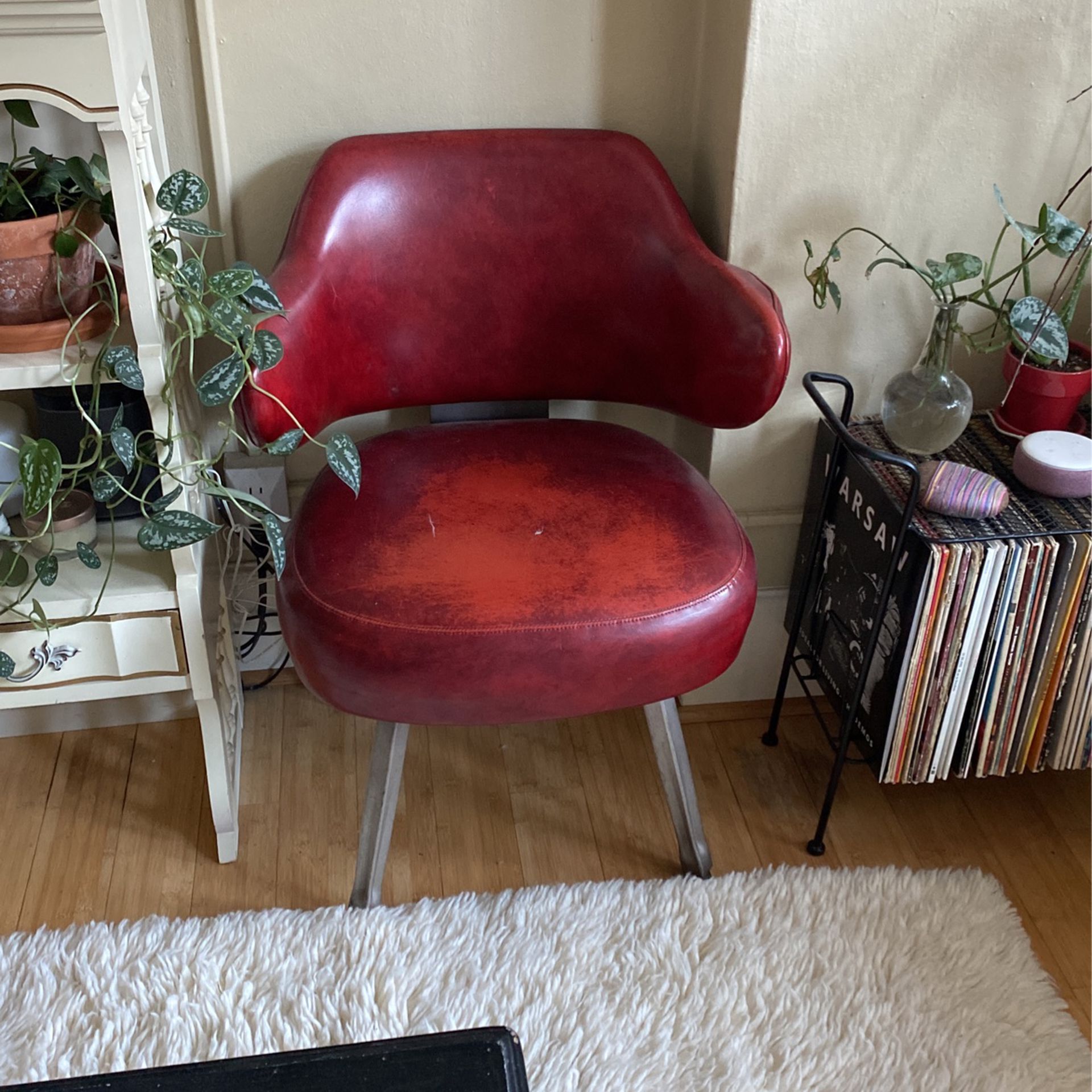 Little Red Leather Chair
