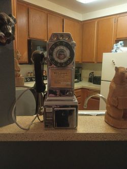 NORTHERN ELECTRIC WORKING DIAL CHROME PAYPHONE
