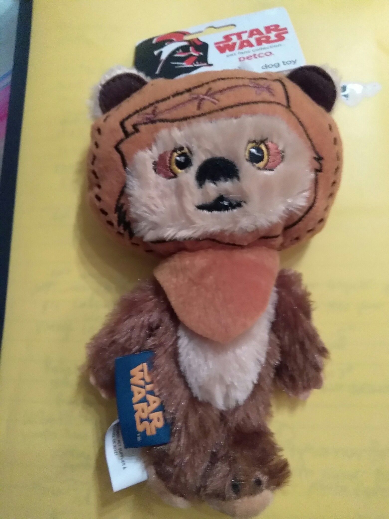 Rare Star Wars Ewok Dog Plush Toy with Squeeker