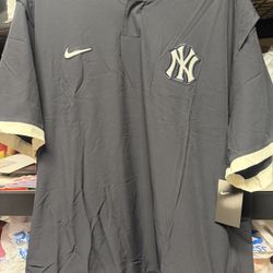 NIKE New York Yankees Authentic On Field Hot Coaches Jacket Men 4XL Short Sleeve