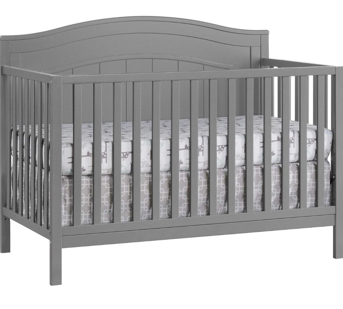 4-in-1 Baby Crib + Mattress + Waterproof Cover