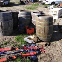 Vintage Wine Barrels