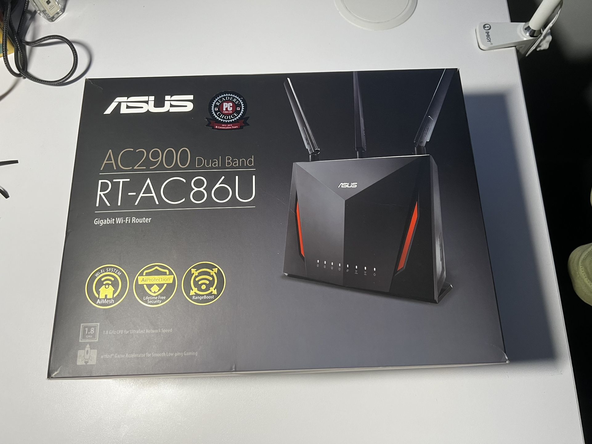 ASUS AC2900 WiFi Gaming Router (RT-AC86U) - Dual Band Gigabit Wireless Internet Router, WTFast Game Accelerator, Streaming, AiMesh Compatible