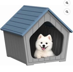Pet House, Outdoor & Indoor, Weatherproof, Elevated Floor, 23.4" L × 22.6" W × 22.8" H NEW