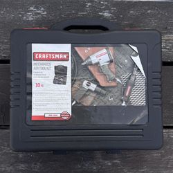 Craftsman Mechanics Air Tools 10 Pc Piece Kit Impact Gun 3/8 Ratchet Hammer NEW