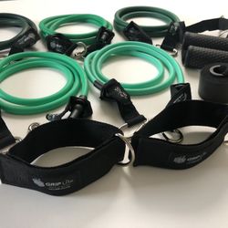 Cables Resistance Bands Set (stackable 150lbs & hypoallergenic) 