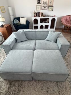 Rove Lab Sofa in Hydrogen Blue