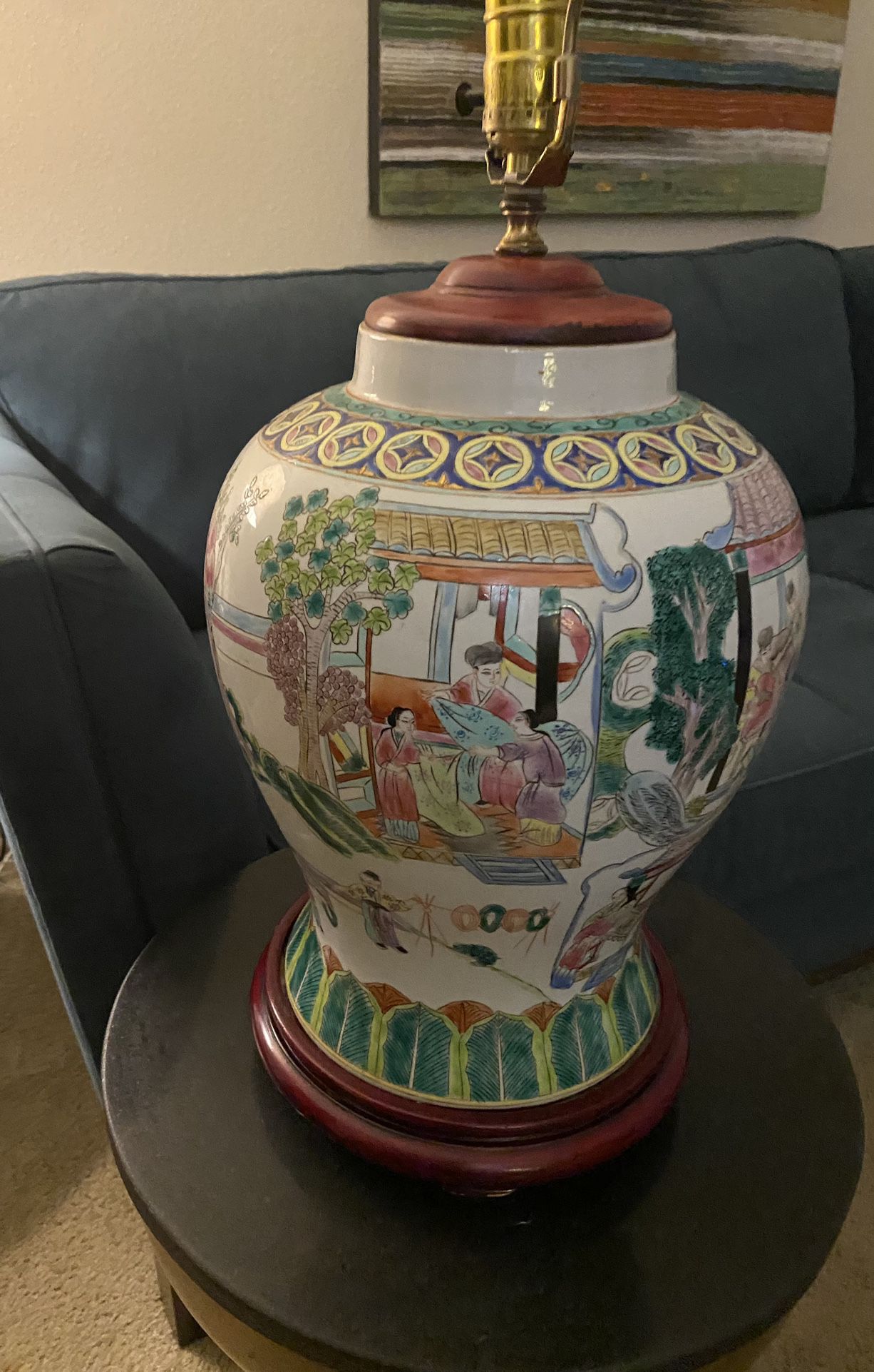 Vintage Large Ginger Jar Table lamp