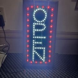 Store Fromt Open Sign LED Light up 