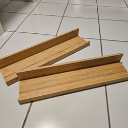 NEW Ikea Maleras pine shelves, set of 2