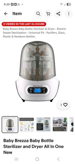 Baby Brezza Bottle Sterilizer And Dryer All In 1 MSRP $110