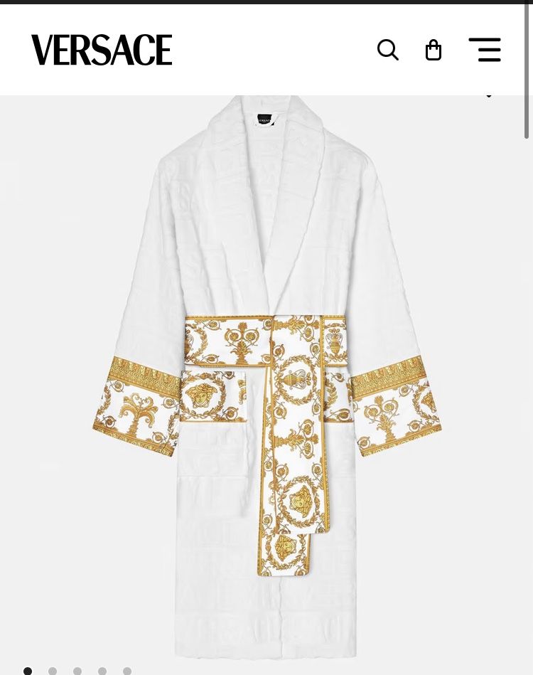 White Versace robe 