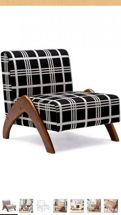 upholstered armless mid Century Modern Living Room Chair