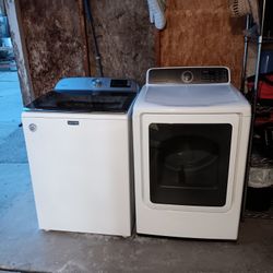 Maytag Washer And Samsung Gas Dryer Exelent Condition Super Capacity Work Fine 