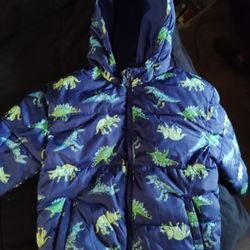 5T Glow In Dark Dinosaur Jacket 