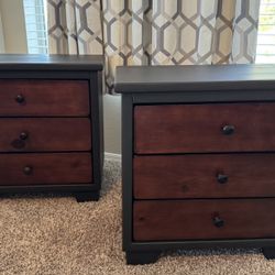 Wood Nightstands / End Tables (2)