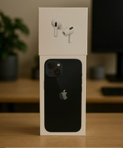 Iphone 13 brand new sealed pack With Airpods