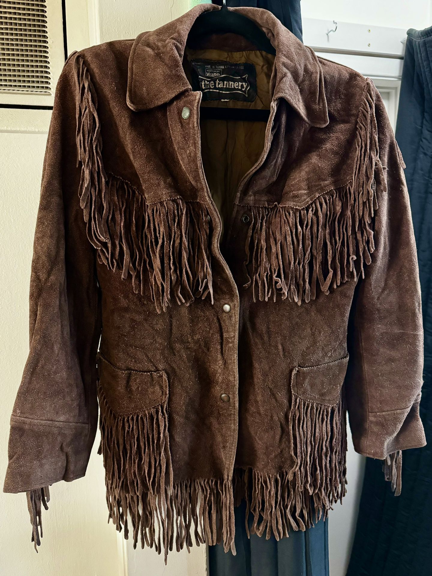 Vintage Suede Leather Cowboy Jacket