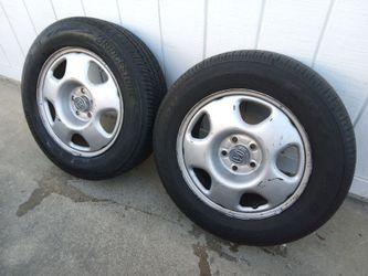 Two RAV4 stock rims for sale $135 for both. Read description below