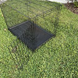  Large Dog Crate 48 Inch Folding With Divider