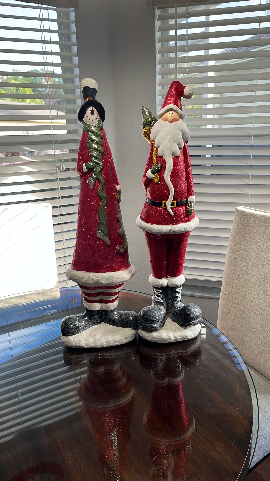 24” Santa And Snowman-$30-obo
