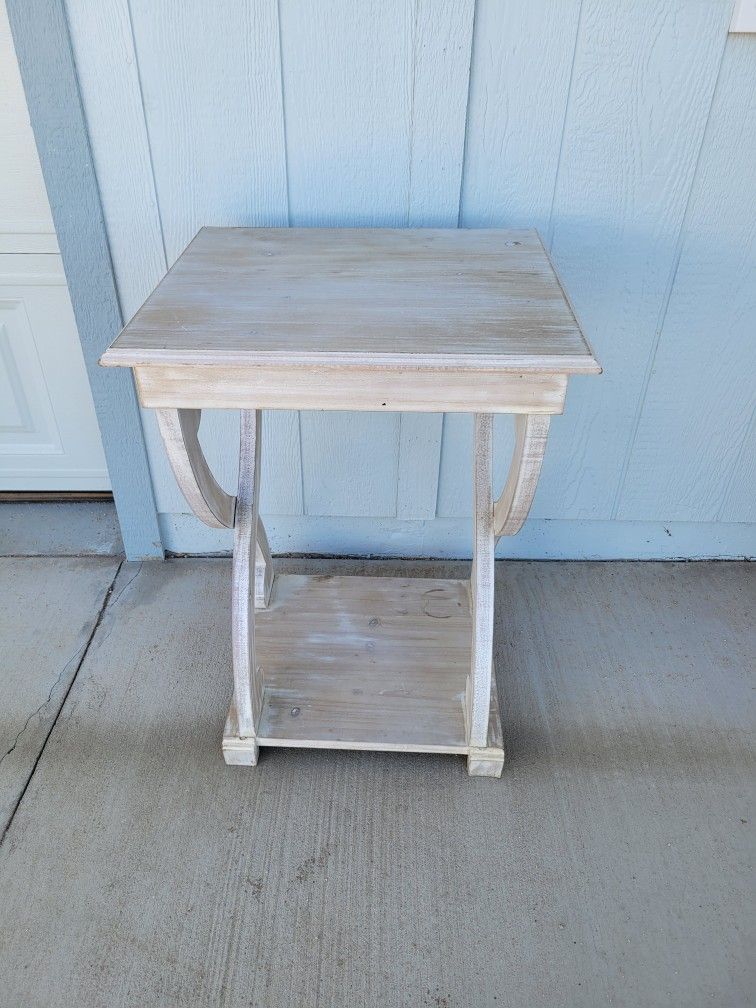 Decorative Wooden End Table 27.5" x 19.75" x 17.5"