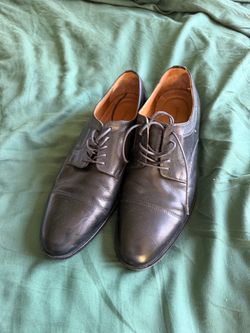 Johnson & Murphy Optima Black Leather Oxford Shoes Men Size 9.5 E8.