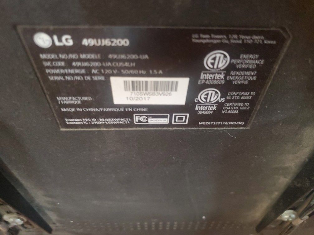 Lg  Flat Screen Tv 2017 