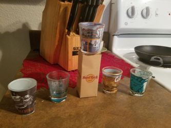 Shot glass collection several different kinds