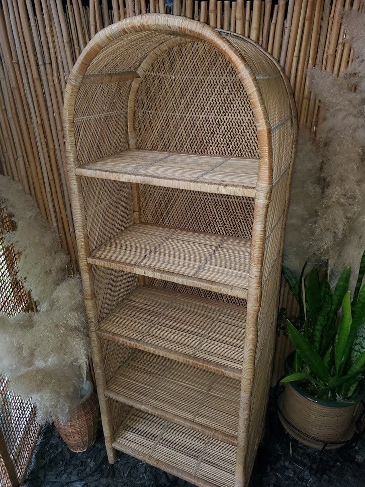 Vintage Wicker Shelf 
