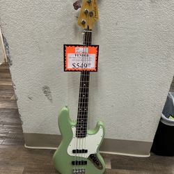96091 Fender 2024 Jazz Bass Made In Mexico 2024 Birch Green No Case 593442