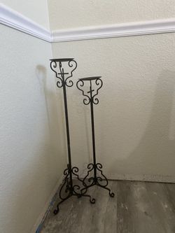 Metal candle holders