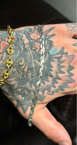 Wow 🤯!! Vintage 925 Sterling Silver Braided Herringbone Italian Bracelet – 7.5”