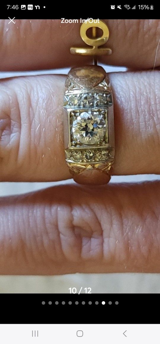 14k Gold Diamond Ring