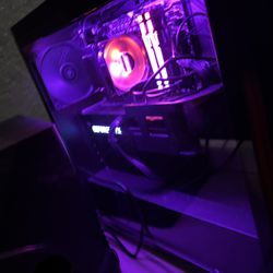 Gaming PC, Monitor, And Keyboard 