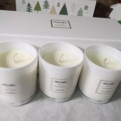 New Michel Germain 3-Pc Luxury Scented Soy Candle Set 5 oz/each  Sealed - Long Lasting