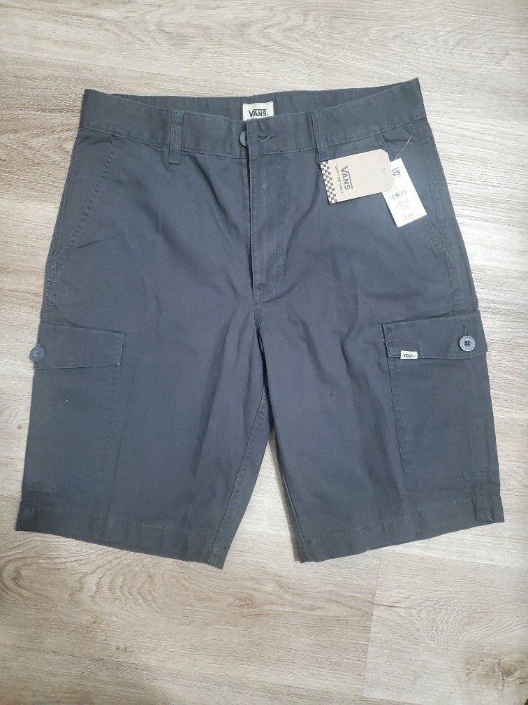 Vans Cargo Shorts For Men Charcoal Size 30