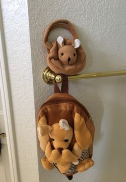 Backpack and small bag