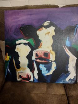 Cow Print Canvas Painting