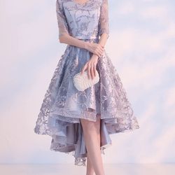 Silver Prom Dress