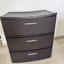 STERILITE, 3 DRAWER WIDE CART