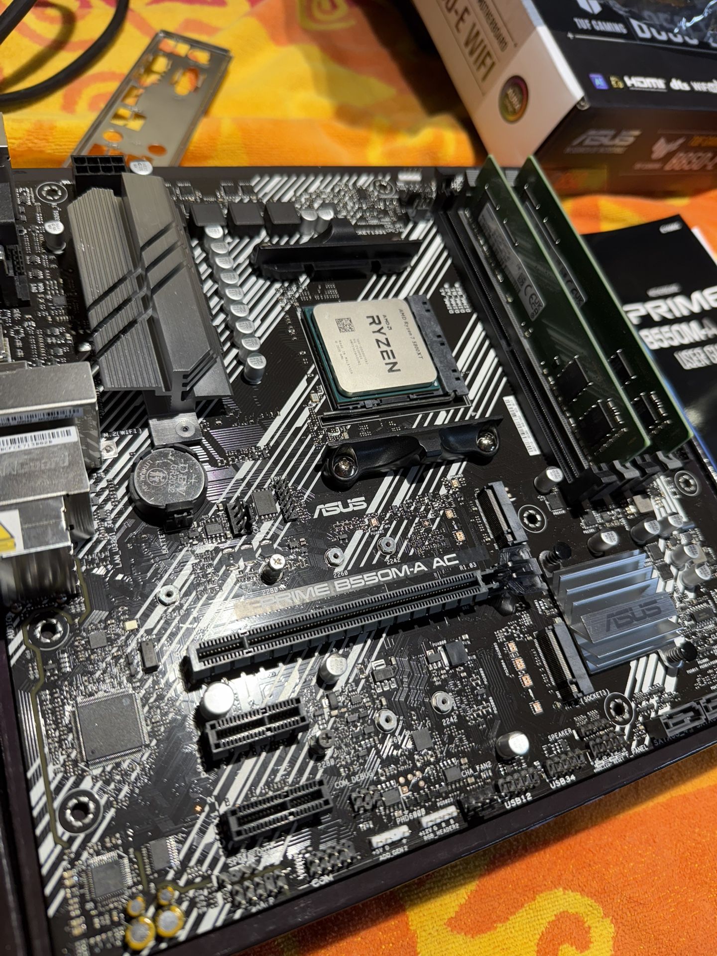 Ryzen 5800xt With Motherboard, 16g Ram 