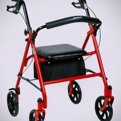 Red Rolling walker 