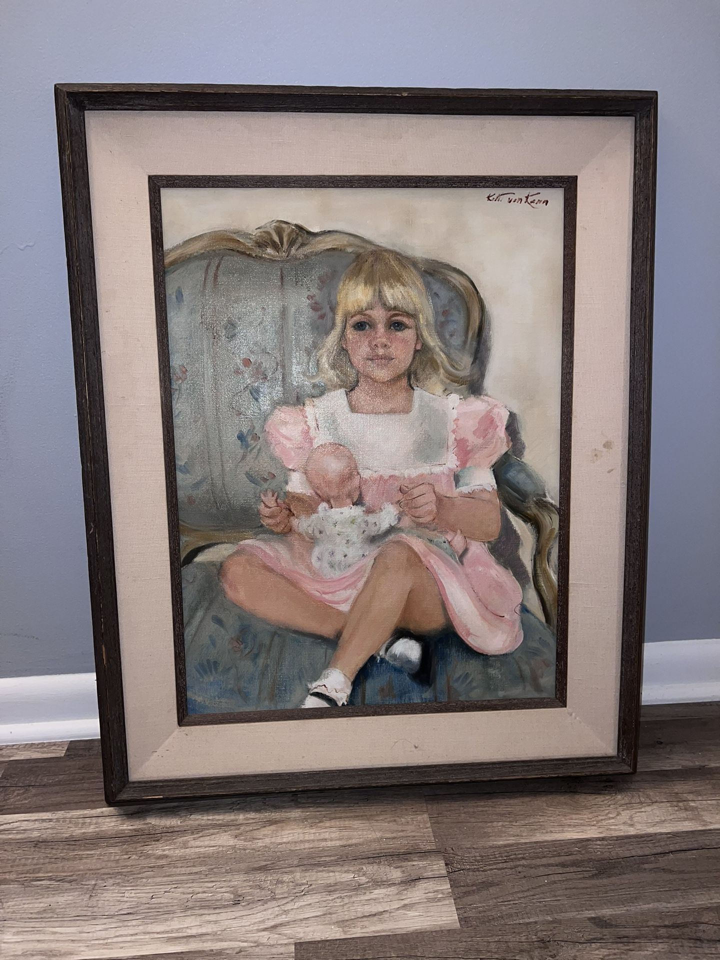 Girl with Dool - Canvas Oil Painting